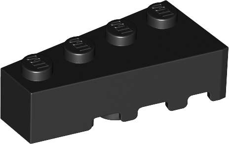 Lego (N) ~ Wedge 4 x 2 Left ~ [Black]