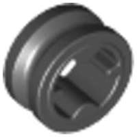 Lego (N) ~ Technic Bush 1/2 Smooth ~ [Black]