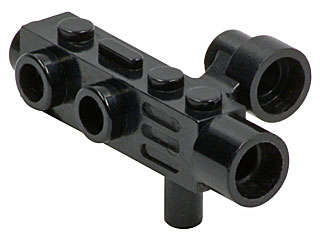 Lego (N) ~ Minifigure Utensil Camera with Side Sight (Space Gun) ~ [Black]