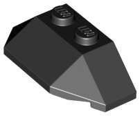 Lego (N) ~ Wedge 2 x 4 Triple ~ [Black]