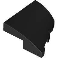Lego (N) ~ Wedge 2 x 2 x 2/3 Left ~ [Black]