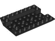 Lego (N) ~ Slope Inverted 45 6 x 8 Double with 4 Holes and 4 Pin Holes ~ [Black]