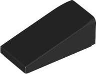 Lego (N) ~ Slope 18 2 x 1 x 2/3 ~ [Black]