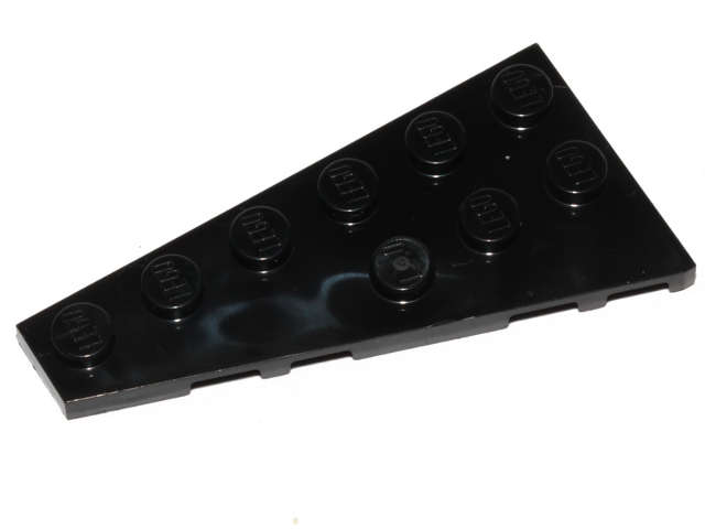 Lego (U) ~ Wedge Plate 6 x 3 Left ~ [Black]