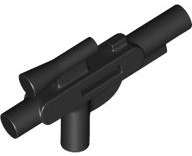 Lego (N) ~ Minifigure Weapon Gun Blaster SW Standard ~ [Black]