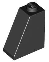 Lego (N) ~ Slope 65 2 x 1 x 2 ~ [Black]