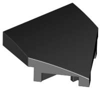 Lego (N) ~ Wedge 2 x 2 x 2/3 Pointed ~ [Black]