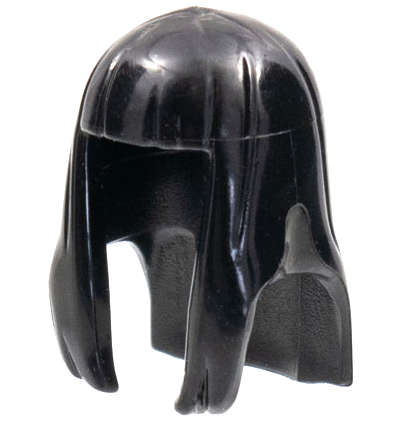 Lego (N) ~ Minifigure Hair Female Long Straight with Bangs - Hard Plastic ~ [Black]