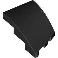 Lego (N) ~ Wedge 3 x 2 Left No Studs ~ [Black]