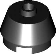 Lego (N) ~ Cone 2 x 2 Truncated ~ [Black]