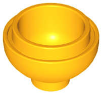 Lego (N) ~ Brick Round 2 x 2 Dome Bottom ~ [Bright Light Orange]