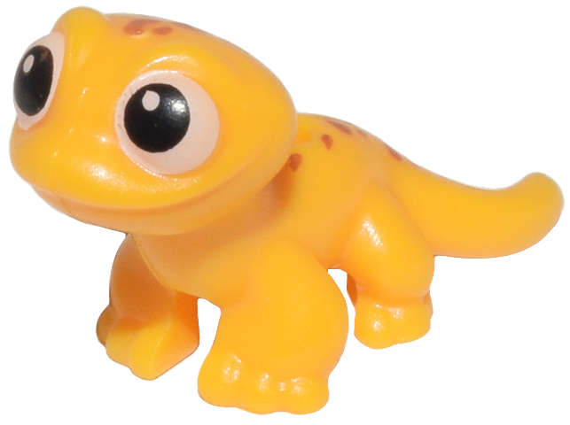 Lego NEW - Salamander / Gecko Friends with Black and White Eyes and Dark Ora~ [Bright Light Orange]