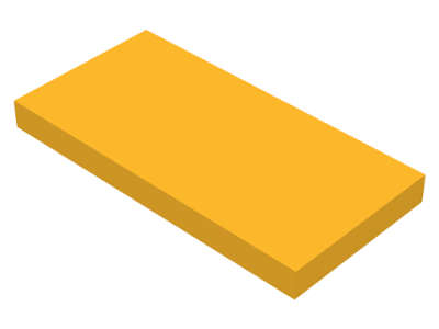 Lego (N) ~ Tile 2 x 4 ~ [Bright Light Orange]