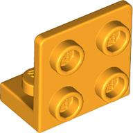 Lego (N) ~ Bracket 1 x 2 - 2 x 2 Inverted ~ [Bright Light Orange]