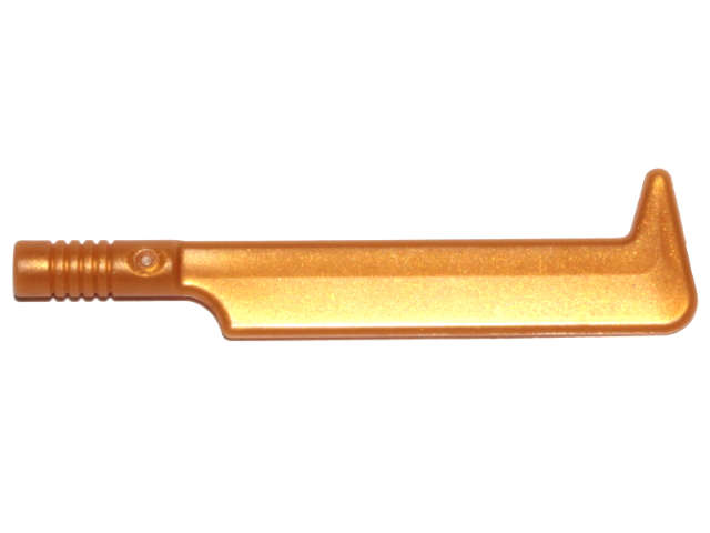 Lego (N) ~ Minifigure Weapon Sword Uruk-hai ~ [Pearl Gold]