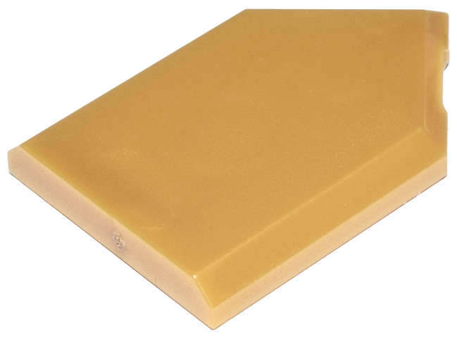Lego (N) ~ Tile Modified 2 x 3 Pentagonal ~ [Pearl Gold]