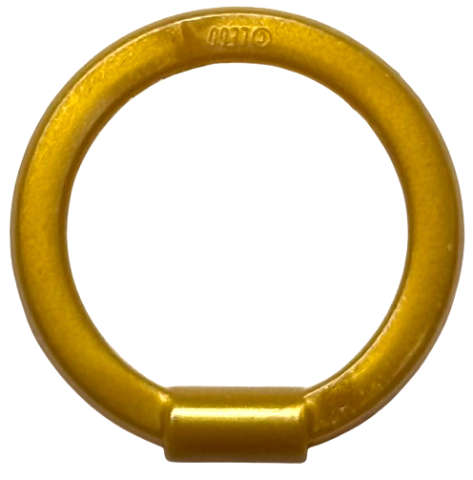 Lego (N) ~ Minifigure Weapon Hoop Blade / Chakram ~ [Pearl Gold]