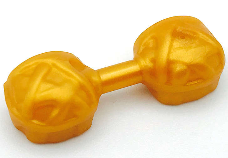 Lego (N) ~ Minifigure Weapon Web Effect Handcuffs ~ [Pearl Gold]