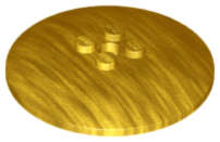 Lego (U) ~ Dish 6 x 6 Inverted (Radar) - Solid Studs ~ [Pearl Gold]