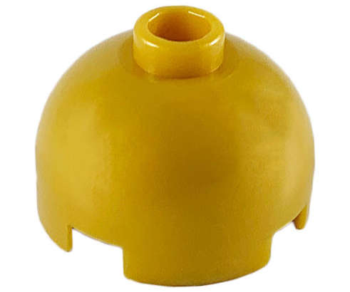 Lego (N) ~ Brick Round 2 x 2 Dome Top ~ [Pearl Gold]