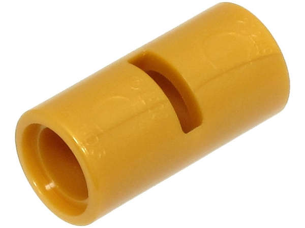 Lego (N) ~ Technic Pin Connector Round 2L with Slot (Pin Joiner Round) ~ [Pearl Gold]
