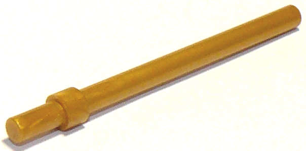 Lego (N) ~ Bar 6L with Stop Ring ~ [Pearl Gold]