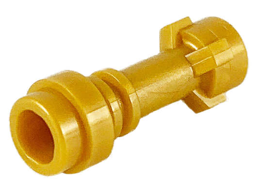 Lego (N) ~ Minifigure Weapon Lightsaber Hilt Straight ~ [Pearl Gold]