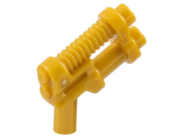 Lego NEW - Minifigure Weapon Gun Two Barrel Pistol~ [Pearl Gold]