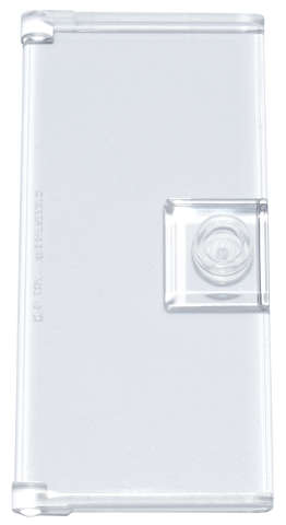 Lego (N) ~ Door 1 x 3 x 5 with Stud Handle ~ [Trans-Clear]