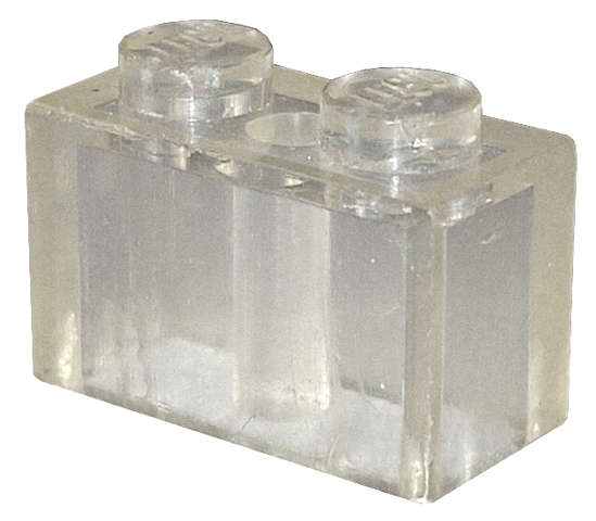 Lego (U) ~ Brick 1 x 2 ~ [Trans-Clear]