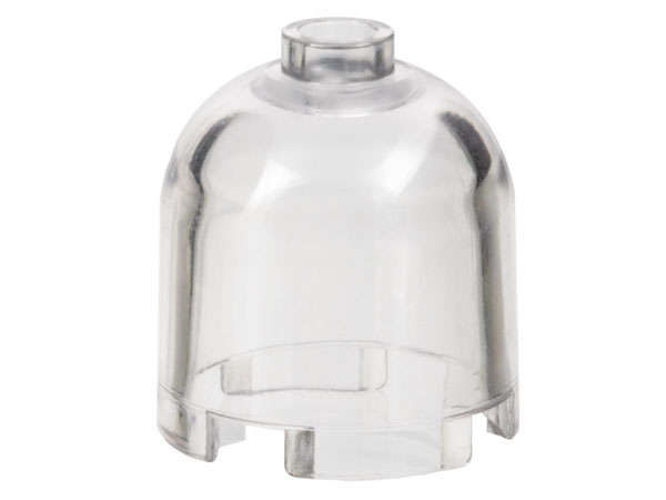 Lego (N) ~ Brick Round 2 x 2 x 1 2/3 Dome Top ~ [Trans-Clear]