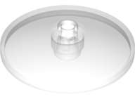 Lego (N) ~ Dish 4 x 4 Inverted (Radar) with Open Stud ~ [Trans-Clear]