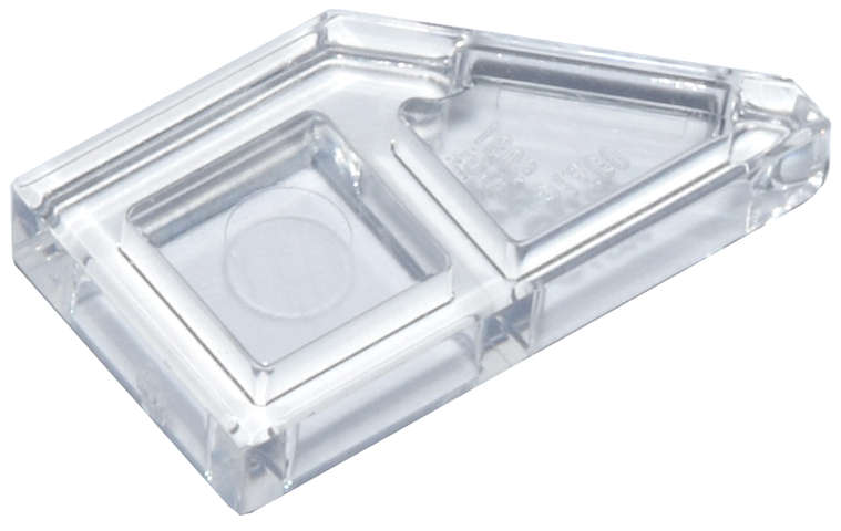Lego (N) ~ Tile Modified 1 x 2 Wedge Left ~ [Trans-Clear]