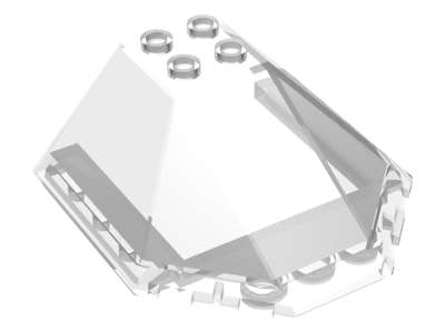 Lego (N) ~ Windscreen 6 x 6 x 2 Canopy ~ [Trans-Clear]