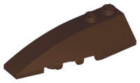 Lego (N) ~ Wedge 6 x 2 Left ~ [Dark Brown]