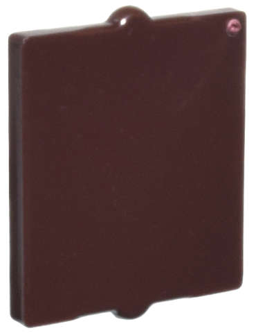 Lego (N) ~ Glass for Window 1 x 2 x 2 Flat Front ~ [Dark Brown]