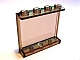 Lego Used - Panel 1 x 4 x 3 with Side Supports - Hollow Studs~ [Trans-Brown (Old Trans-Black)]