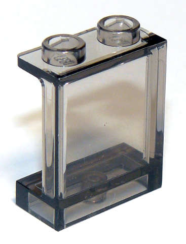 Lego Used - Panel 1 x 2 x 2 with Side Supports - Hollow Studs~ [Trans-Brown (Old Trans Black)]