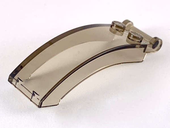 Lego (N) ~ Windscreen 6 x 2 x 2 with Bar Handle ~ [Trans-Brown (Old Trans-Black)]