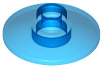 Lego (U) ~ Dish 2 x 2 Inverted (Radar) ~ [Trans-Dark Blue]
