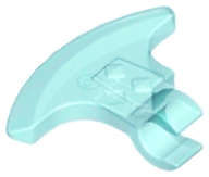 Lego (U) ~ Minifigure Weapon Axe Head with Clip ~ [Trans-Light Blue]