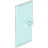 Lego (N) ~ Door 1 x 3 x 6 with Stud Handle ~ [Trans-Light Blue]