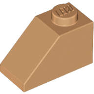 Lego (N) ~ Slope 45 2 x 1 ~ [Medium Nougat]