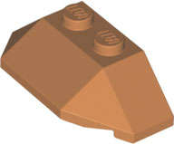 Lego (N) ~ Wedge 2 x 4 Triple ~ [Medium Nougat]