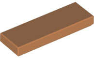 Lego (N) ~ Tile 1 x 3 ~ [Medium Nougat]