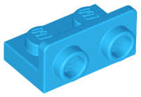 Lego (N) ~ Bracket 1 x 2 - 1 x 2 Inverted ~ [Dark Azure]