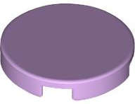 Lego (N) ~ Tile Round 2 x 2 with Bottom Stud Holder ~ [Lavender]