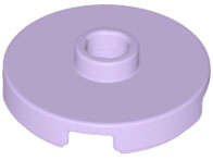 Lego (N) ~ Tile Round 2 x 2 with Open Stud ~ [Lavender]