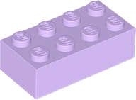 Lego (N) ~ Brick 2 x 4 ~ [Lavender]