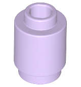 Lego (N) ~ Brick Round 1 x 1 ~ [Lavender]